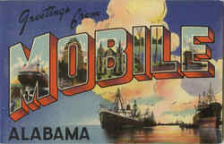 Greetings From Mobile Alabama Postcard Postcard