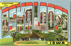 Greetings From Oskaloosa Postcard