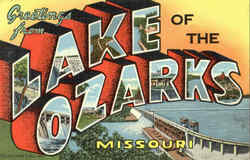 Greetings From Lake Of The Ozarks Postcard