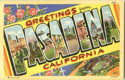 Greetings From Pasadena Postcard