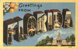 Greetings From Florida Postcard Postcard