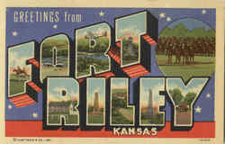 Greetings From Fort Riley Postcard