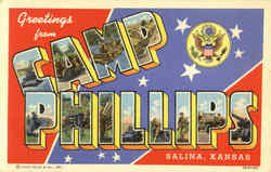 Greetings From Camp Phillips Postcard