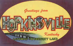 Greetings From Hopkinsville Kentucky Postcard Postcard