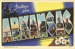 Greetings From Arkansas Postcard Postcard