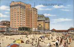 St. Charles and Breakers Hotels Atlantic City, NJ Postcard Postcard Postcard