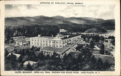 Hotel Belmont, Open All Year. Known For Good Food Postcard