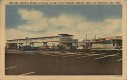 Midway Station Overpass on the Turner Turnpike Postcard