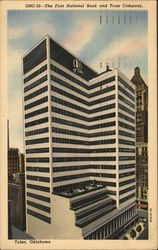 The First National Bank and Trust Company Tulsa, OK Postcard Postcard Postcard