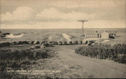 Bath Houses at Corporation Beach, Cape Cod Dennis, MA Postcard Postcard Postcard