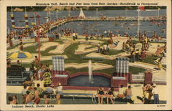 Indiana Beach, Shafer Lake Amusement Park Monticello, IN Postcard Postcard Postcard