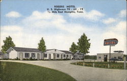 Rogers Motel East Memphis, TN Postcard Postcard Postcard