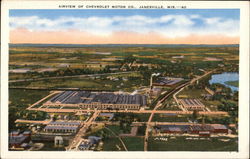 Airview of Chevrolet Motors Co. Janesville, WI Postcard Postcard Postcard