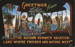 Greetings from Wisconsin Postcard