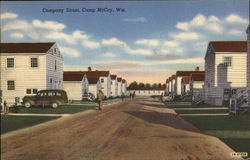 Company Street, Camp McCoy Postcard