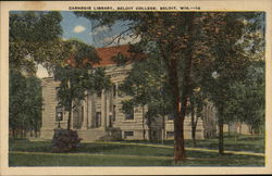 Carnegie Library, Beloit College Wisconsin Postcard Postcard Postcard