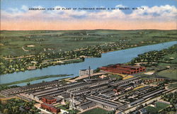 Aeroplane View of Plant of Fairbanks Morse & Co. Beloit, WI Postcard Postcard Postcard