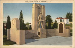 World War Memorial Postcard