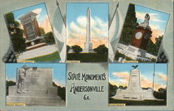 State Monuments Andersonville, GA Postcard Postcard Postcard