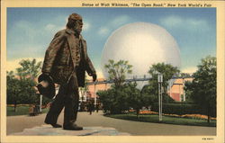 Statue of Walt Whitman New York, NY 1939 NY World's Fair Postcard Postcard Postcard