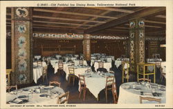 Old Faithful Inn Dining Room Postcard