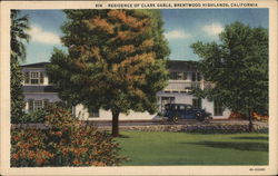 Residence of Clark Gable,Brentwood Highlands Postcard