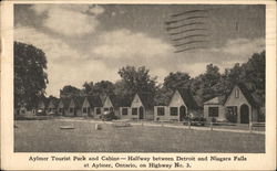 Aylmer Tourist Park and Cabins Ontario Canada Postcard Postcard Postcard