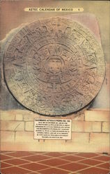 Aztec Calendar of Mexico Postcard