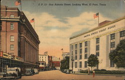 San Antonio Street, Looking West Postcard