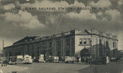 Long Island Railroad Station Postcard