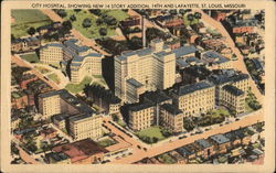 City Hospital St. Louis, MO Postcard Postcard Postcard