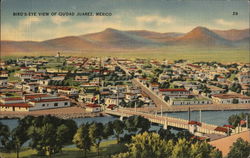 Bird's Eye View of Ciudad Mexico Postcard Postcard Postcard