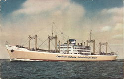 A Bordo de la Matenave "Atlas Maru" Postcard