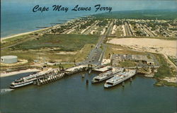 Cape May Lewes Ferry Ferries Postcard Postcard Postcard