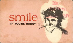 Smile if You're Horny Comic, Funny Postcard Postcard Postcard