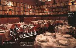 Sardi's New York City, NY Postcard Postcard Postcard