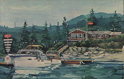 Garden Bay Marina Pender Harbour, BC Canada British Columbia Postcard Postcard Postcard