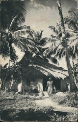 Indian Hut Postcard