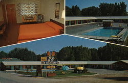 Ranchester Motel & Restaurant Postcard