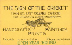 The Sign of the Cricket Postcard