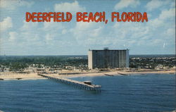 Aerial View Deerfield Beach, FL Postcard Postcard Postcard