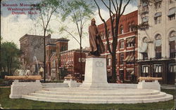 Macomb Monument on Washington Blvd. Detroit, MI Postcard Postcard Postcard