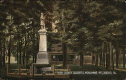 Tioga County Soldier's Monument Wellsboro, PA Postcard Postcard Postcard