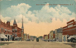 Main Street Looking South Postcard