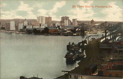 The Three Rivers Pittsburgh, PA Postcard Postcard Postcard