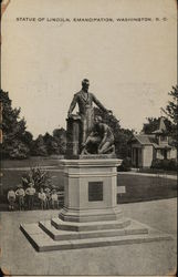 Statue of Lincoln - Emancipation Washington, DC Washington DC Postcard Postcard Postcard