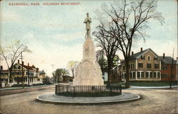 Soldiers Monument Haverhill, MA Postcard Postcard Postcard