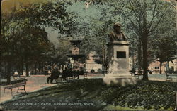 Fulton St. Park Grand Rapids, MI Postcard Postcard Postcard