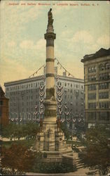 Soldiers and Sailors Mounment, Lafayette Square Postcard