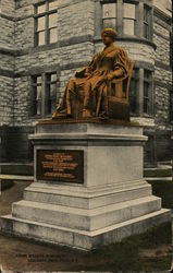 Emma Willard Monument, Seminary Park Postcard